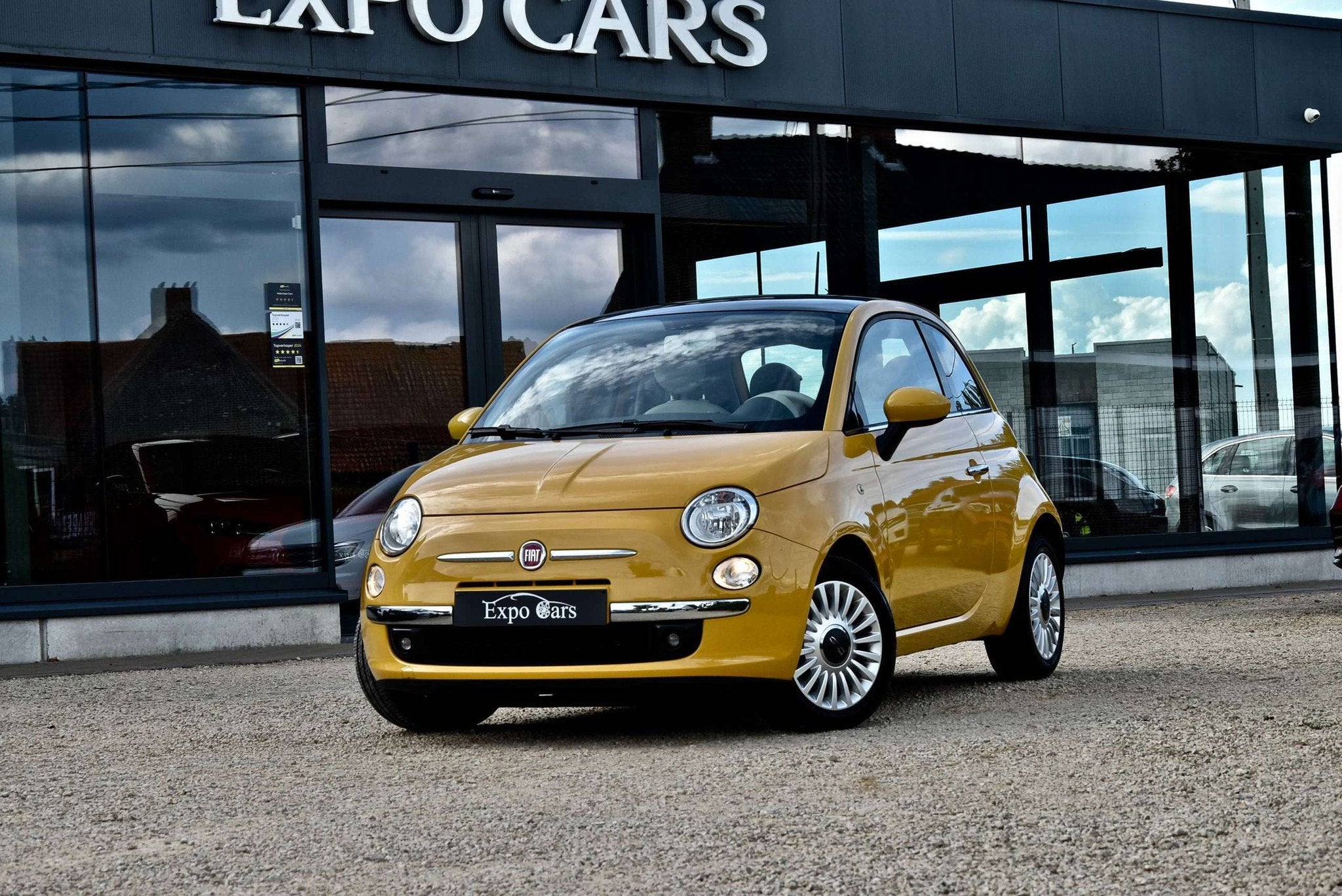 Fiat 500 500 1.2i Lounge *PANO DAK*PDC*AIRCO*, 1242 cm³, Euro 5, Achat, Beige