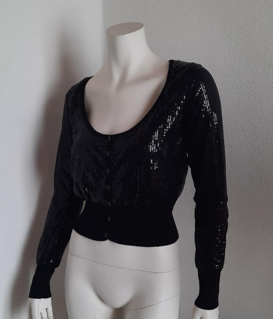 C&A glitter vestje "L", Kleding | Dames, Zwart, Maat 42/44 (L), Ophalen of Verzenden, Zo goed als nieuw
