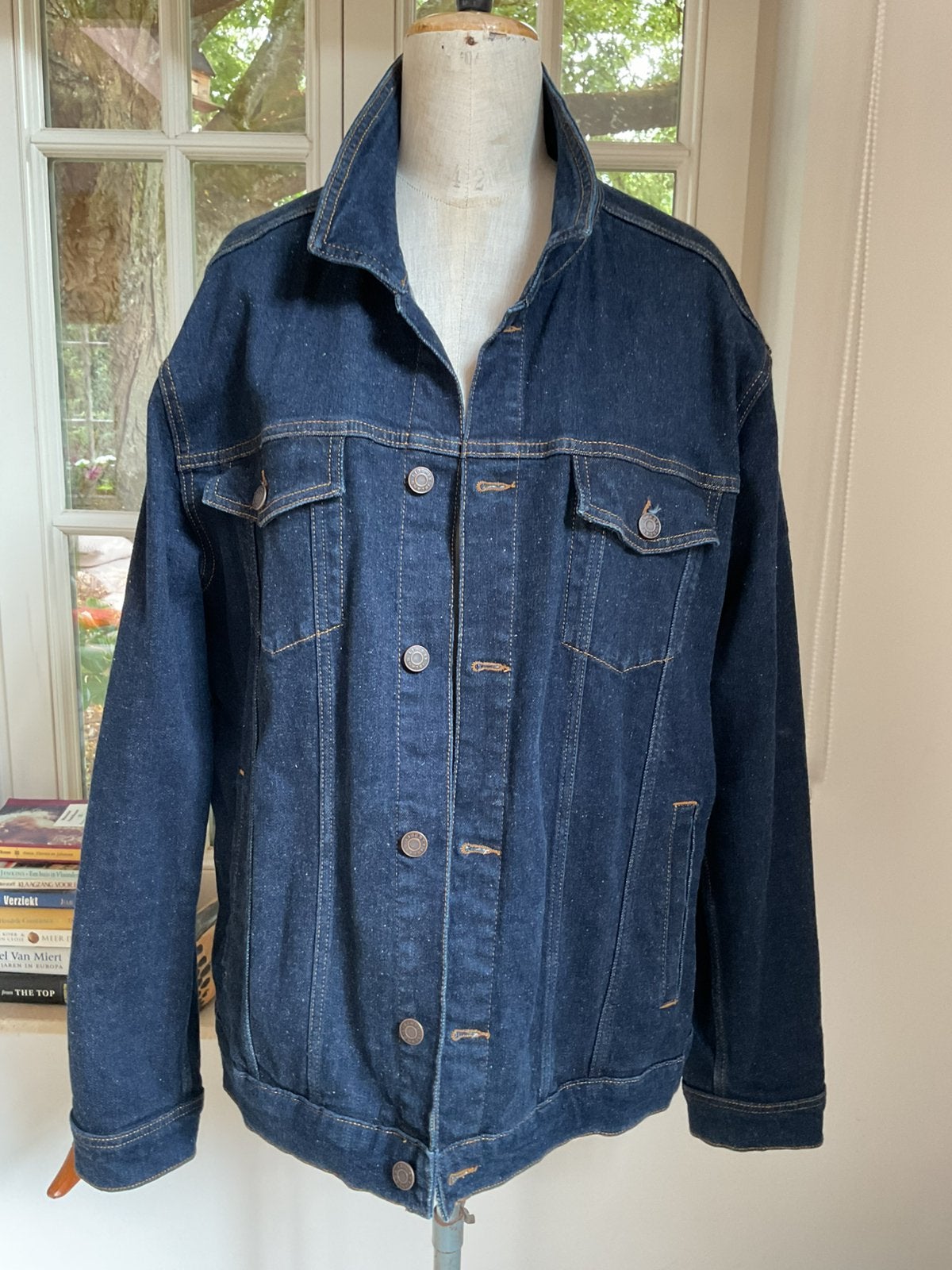 Jeans jacket heren, maat XXL, Kleding | Heren, Jassen | Zomer, Ophalen of Verzenden, Gedragen