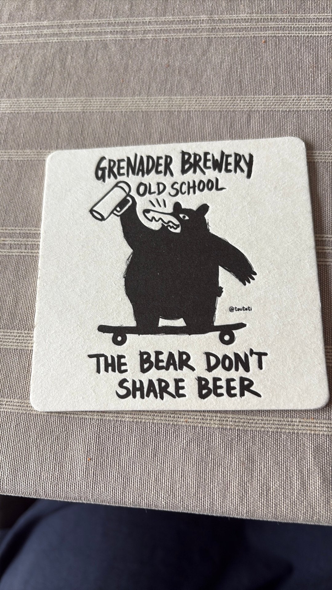 Russische bierviltje grenader brewery, Ophalen of Verzenden, Nieuw, Viltje(s)