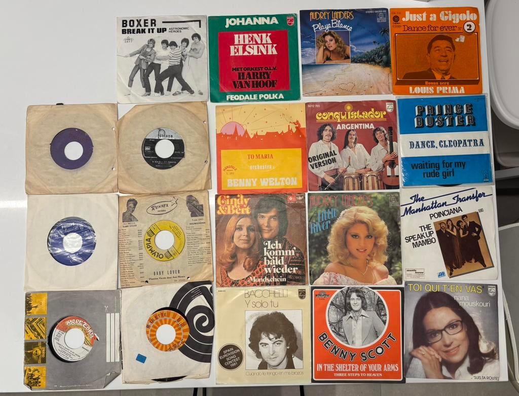 Collectie singles, Cd's en Dvd's, Vinyl Singles, Overige genres, 7 inch, Single, Ophalen of Verzenden
