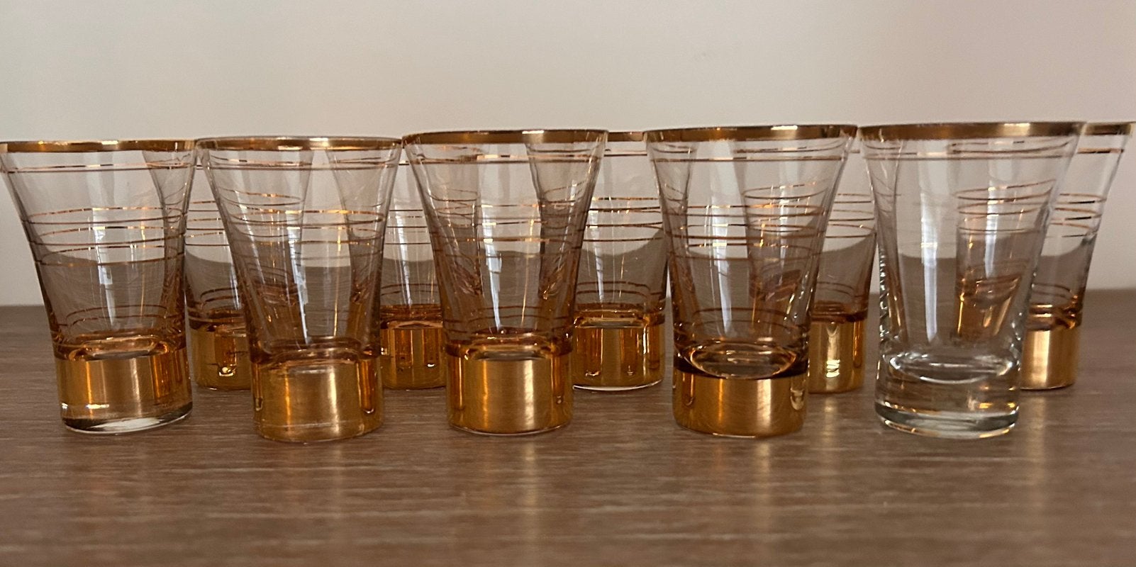 set van 10 vintage glaasjes, Antiek en Kunst, Ophalen of Verzenden