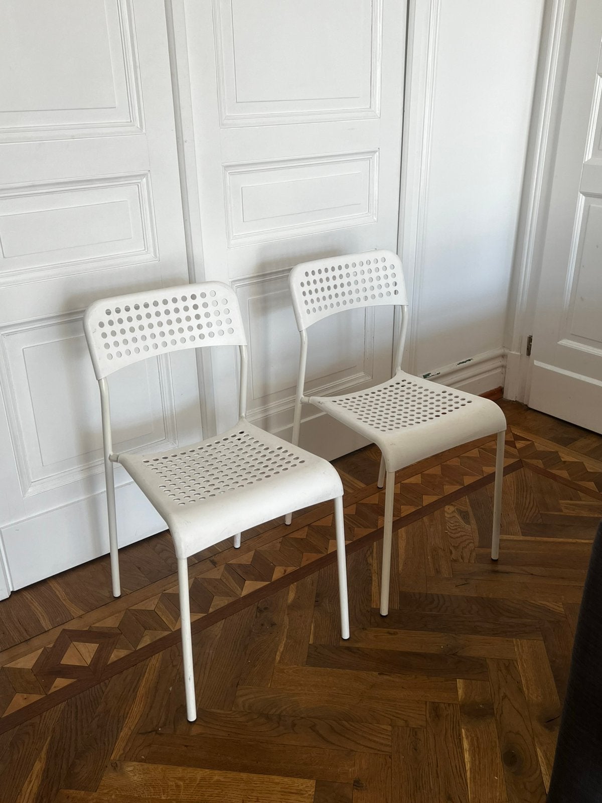 2 IKEA stoelen, Ophalen, Kunststof, Gebruikt, Twee