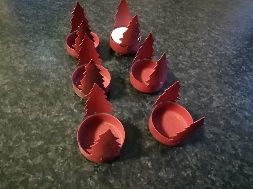 6 metalen t-lichthoudertjes voor 2€, Ophalen of Verzenden