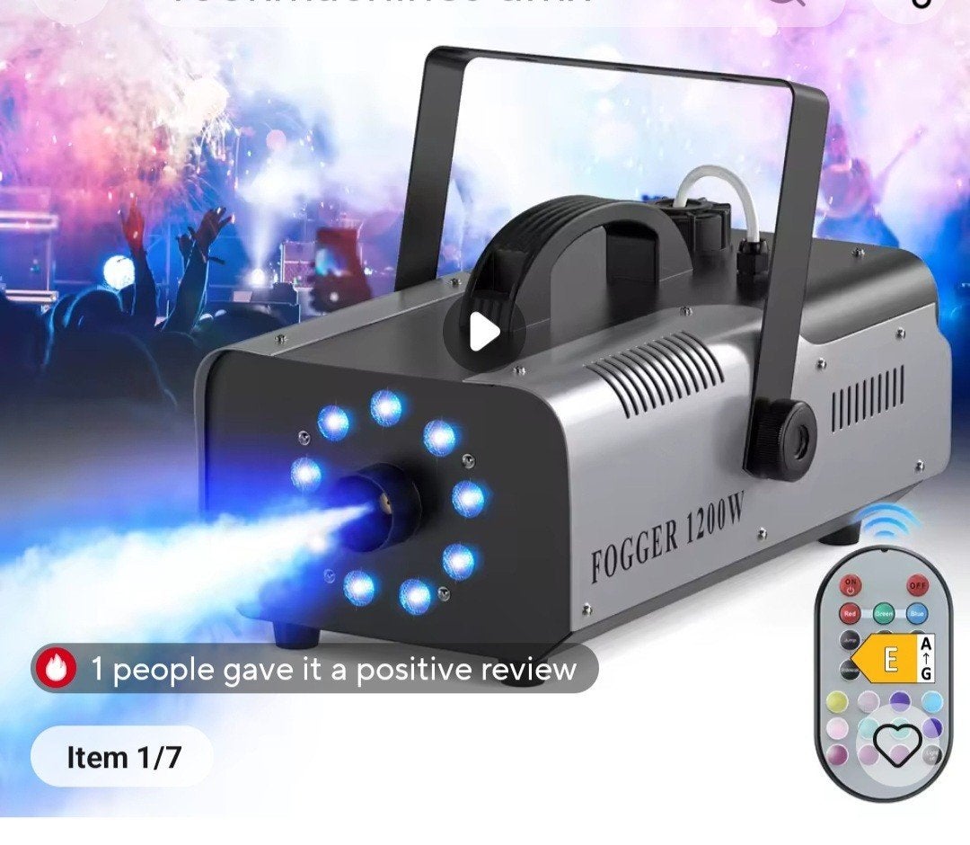 rookmqchine 1200W, Ophalen, Rookmachine