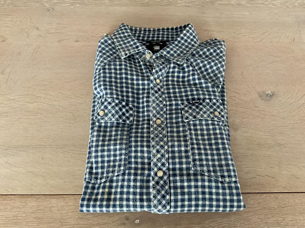 Overhemd van g-star, G Star RAW, Blauw, Ophalen of Verzenden, Gedragen