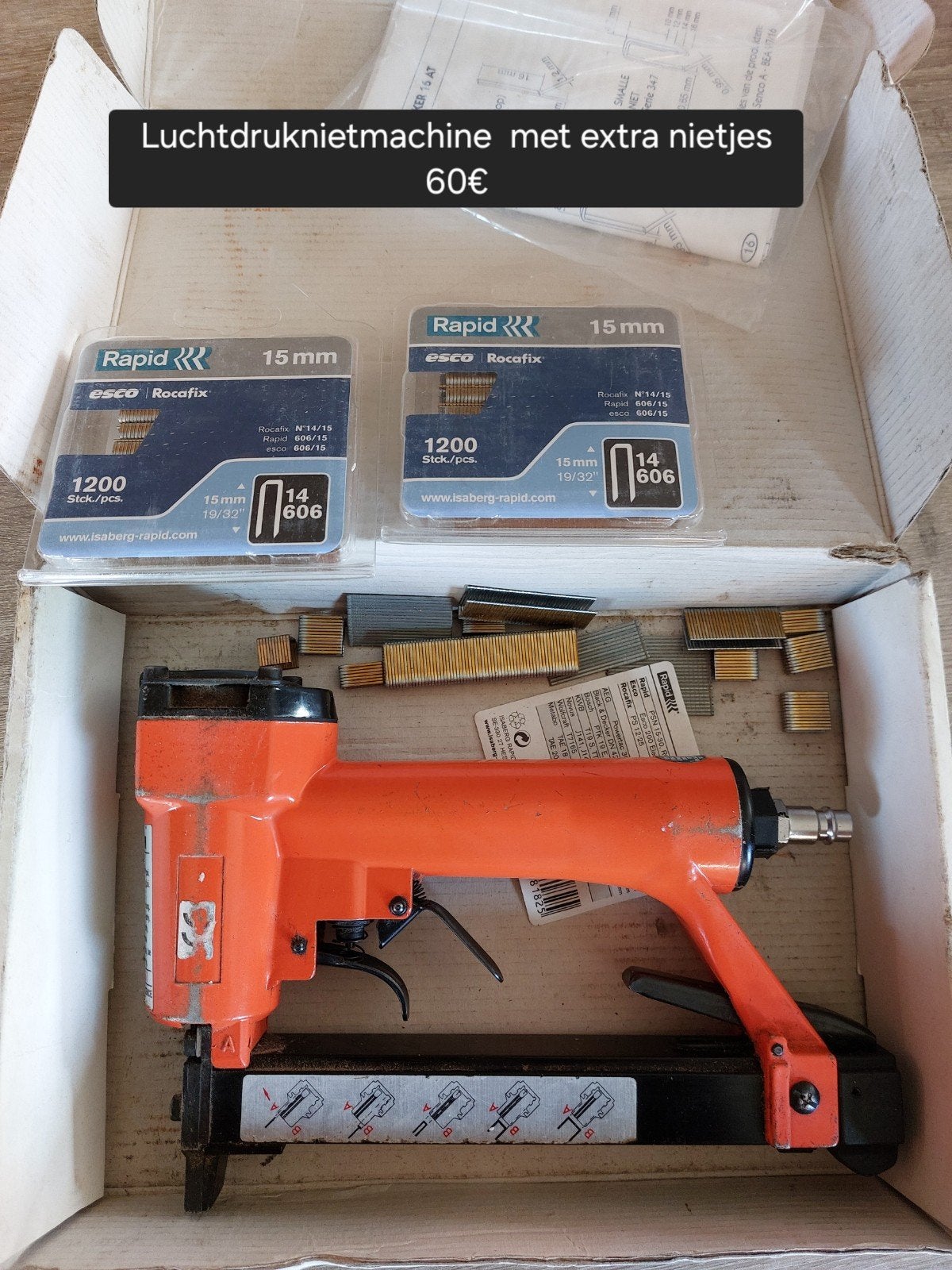 Luchtdruknietmachine, Doe-het-zelf en Bouw, Ophalen of Verzenden