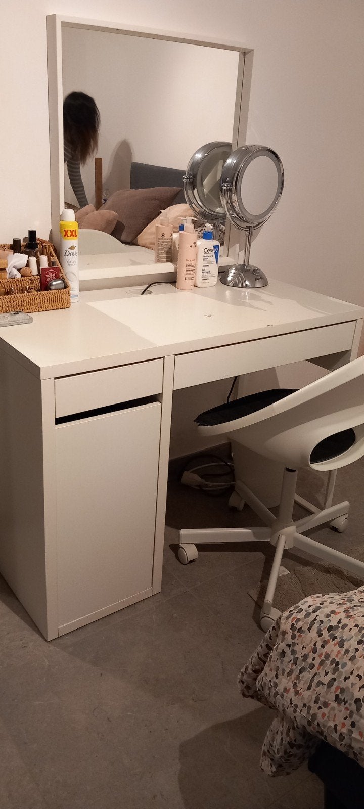 bureau/coiffeuse ikea, Maison & Meubles, Enlèvement, IKEA, Blanc