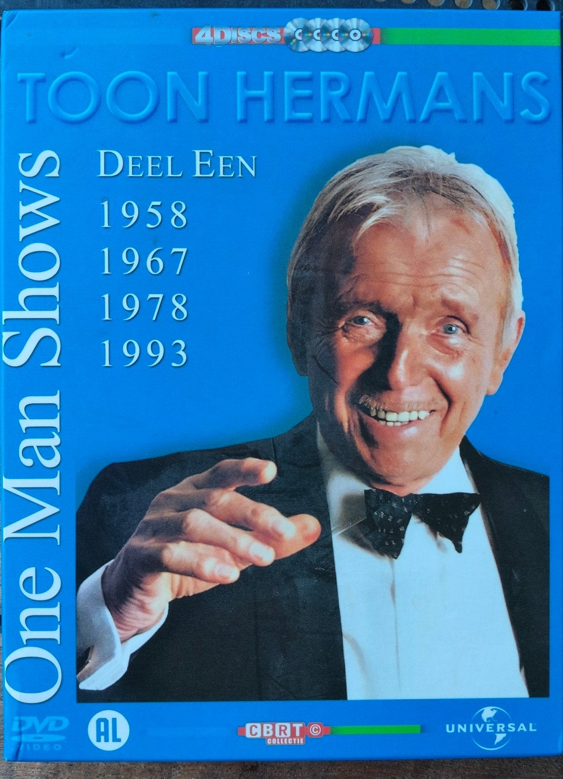 Toon Hermans One Man Shows (Deel 1), Cd's en Dvd's, Ophalen, Stand-up of Theatershow, Alle leeftijden, Toon Hermans