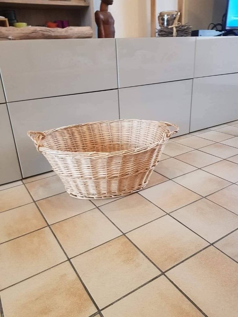Panier en osier, Maison & Meubles, Enlèvement, Utilisé, Osier, Panier