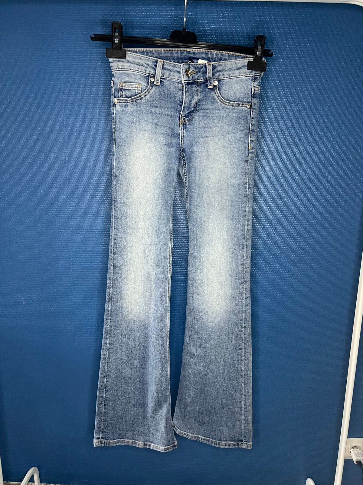 Jeans patte d’eph, Kleding | Dames, Spijkerbroeken en Jeans, Ophalen, Gedragen, Blauw, W27 (confectie 34) of kleiner