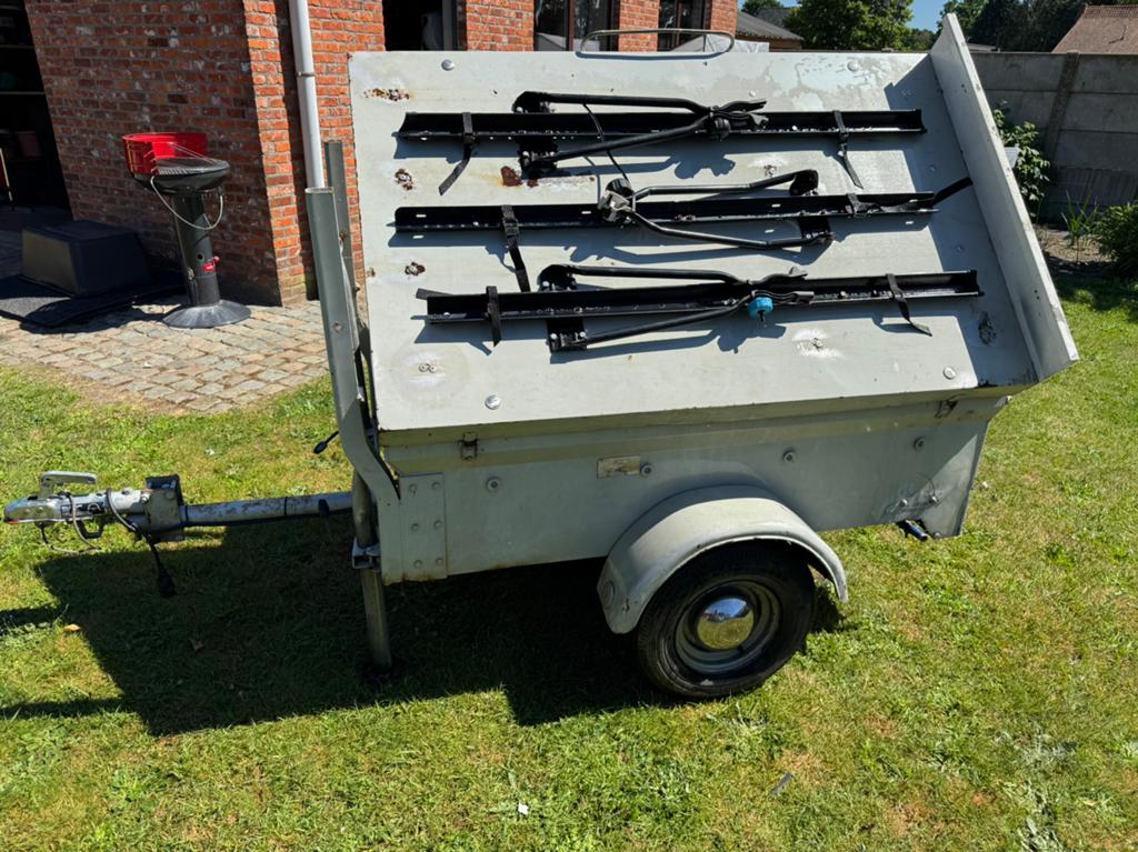 Kleine aanhangwagen, Ophalen, Gebruikt