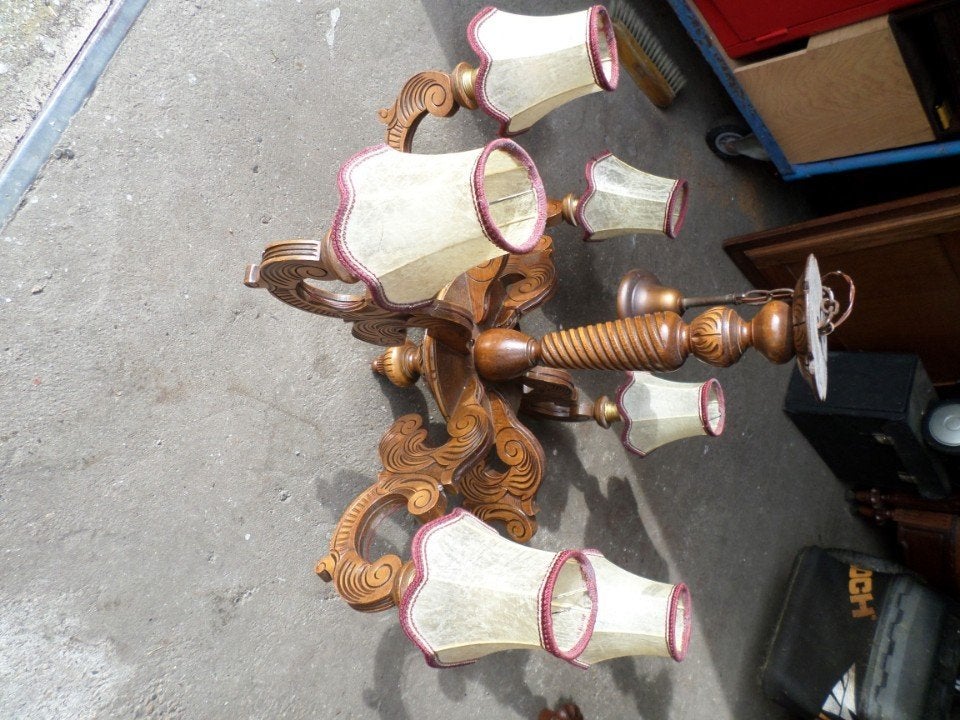 Houten luster, Antiquités & Art, Enlèvement