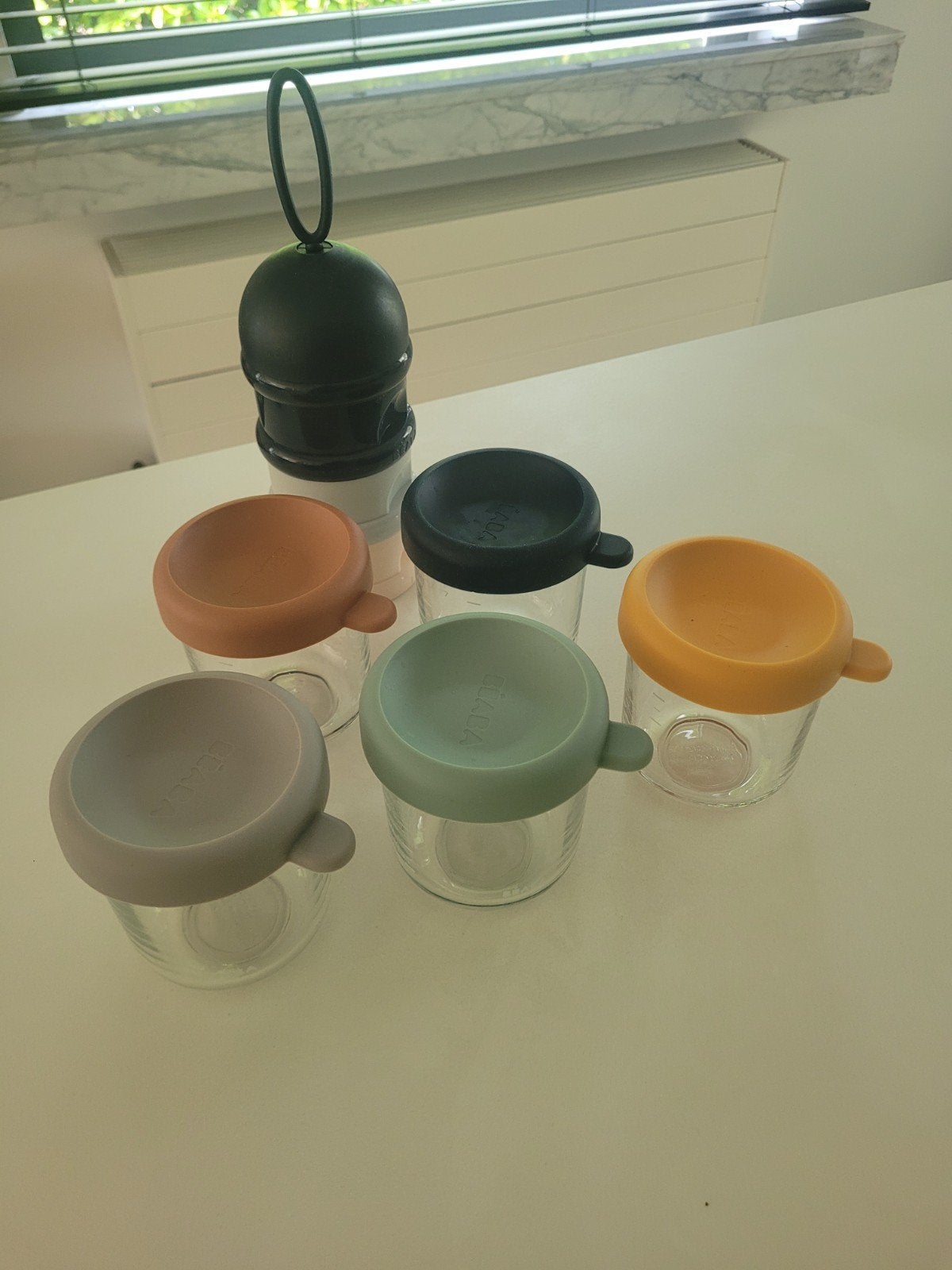 Set Beaba glazen potjes en poeder verdeler, Enlèvement