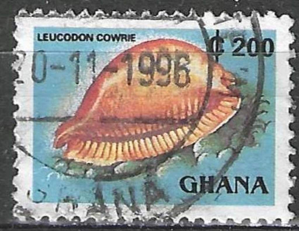 Ghana 1991 - Stampworld 1605 - Wittandige kauri (ST), Verzenden, Gestempeld