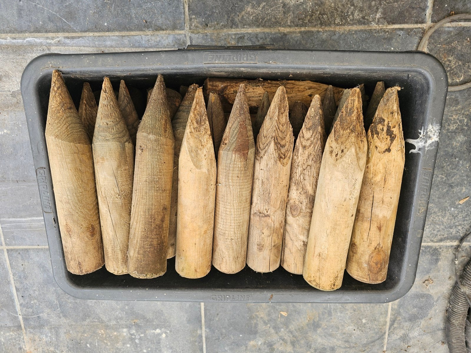 piquets en bois, Enlèvement