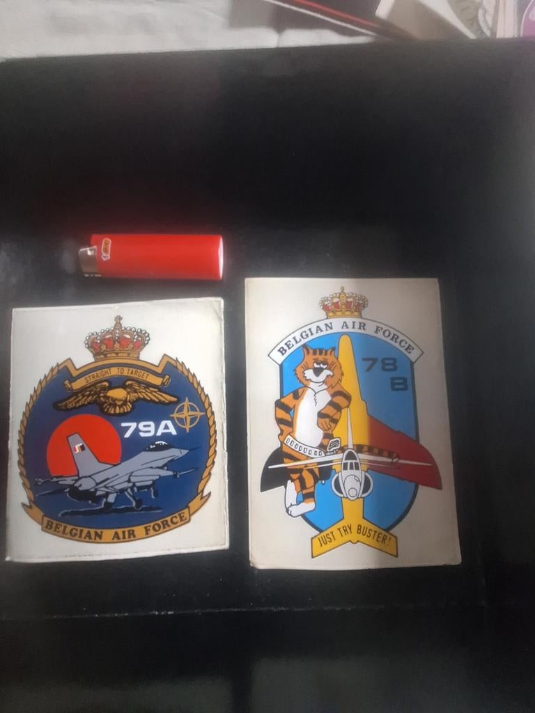 Belgisch leger stickers, Ophalen of Verzenden