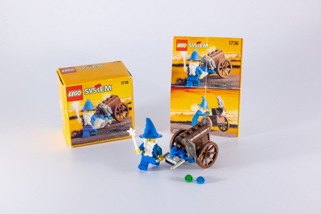 LEGO 1736 Le chariot du magicien (1995) - complet, Enfants & Bébés, Jouets | Duplo & Lego, Instructions incluses, Enlèvement ou Envoi