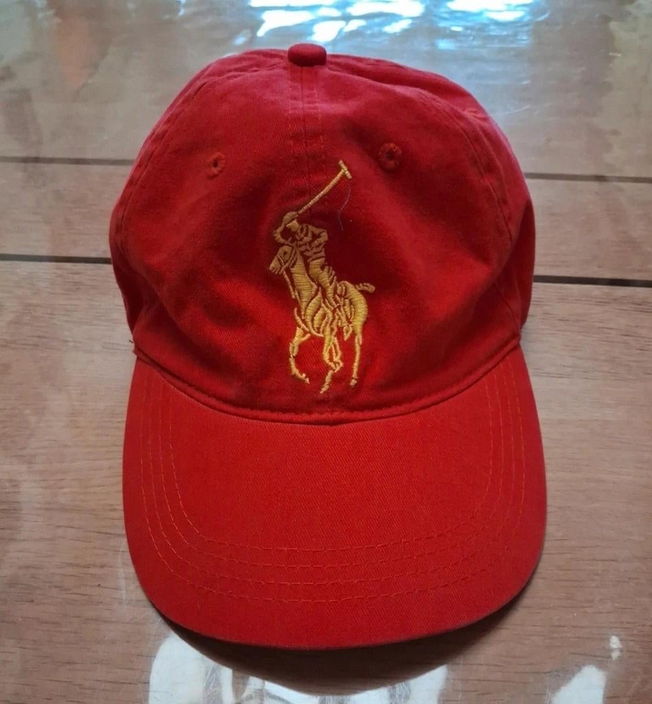 Chapeau rouge Ralph Lauren Parfums Millésime Y2K, Enlèvement ou Envoi, Casquette