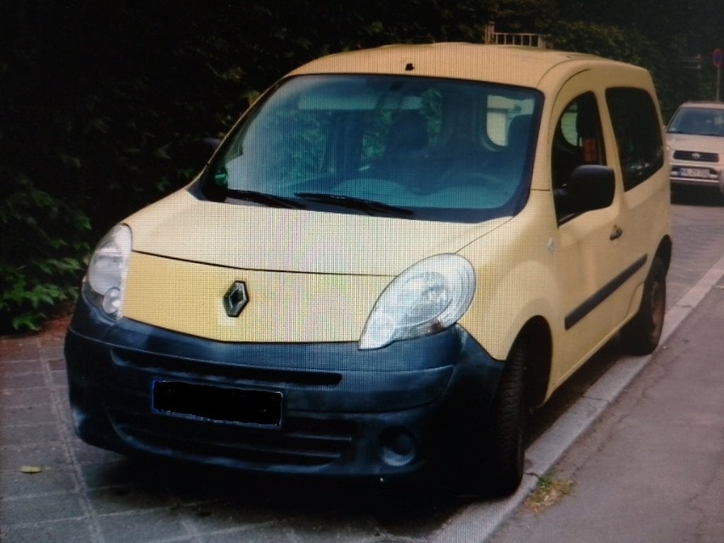 Renault kangoo lichte vracht 2009  185000 km, Voorwielaandrijving, Stof, 4 cilinders, Geel