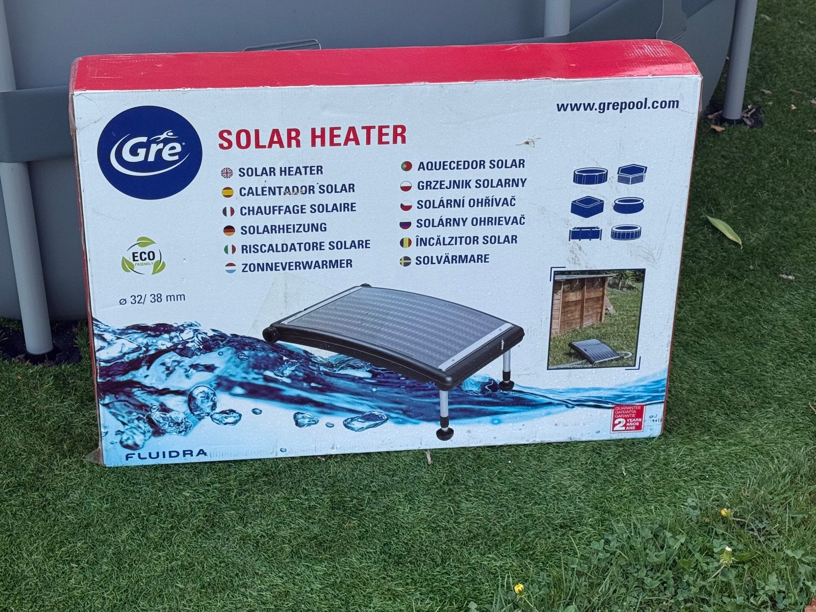 Nouveau chauffe-piscine solaire GRE — connectable, Enlèvement, Neuf, Chauffage