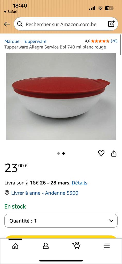 Tupperware, plat de service Allegra+ couvercle, Enlèvement ou Envoi, Comme neuf