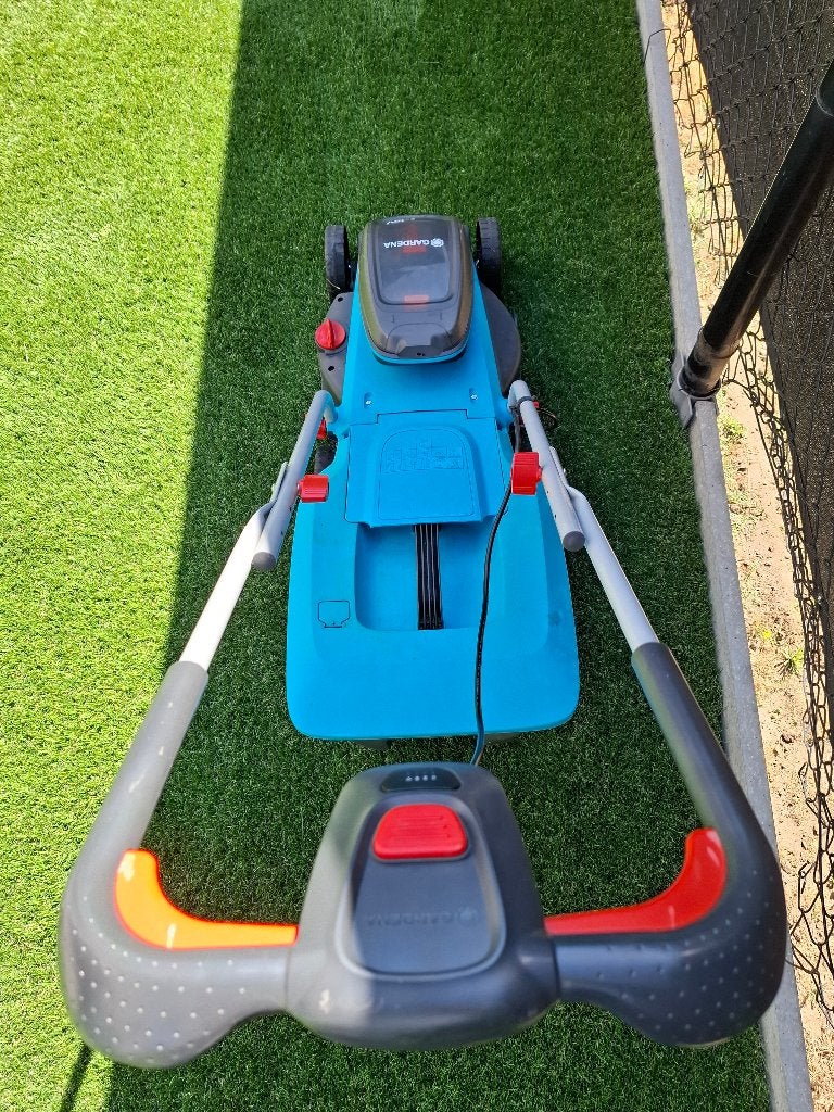Gardena acu grasmaaier, Tuin en Terras, Ophalen, Gebruikt, Accu-grasmaaier, Opvangbak