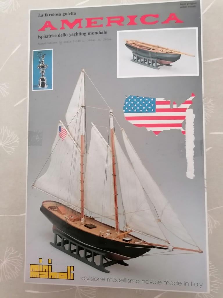 Kit de construction Schooner America en mini bois MAMOLI, Enlèvement ou Envoi