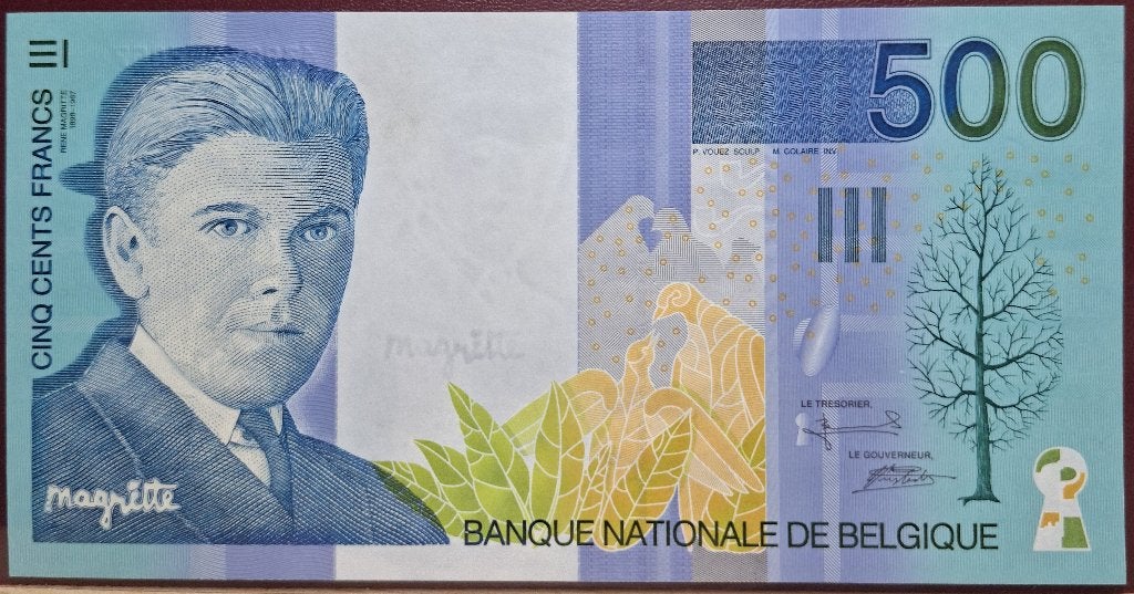 500 Frank Type Magritte - UNC, Postzegels en Munten, Ophalen of Verzenden, Los biljet