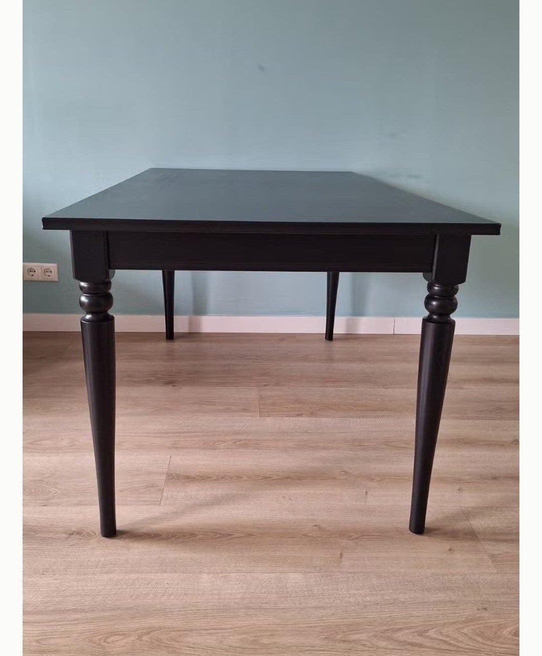 GEDEMONTEERD: IKEA ROSENTORP Uitschuifbare tafel, zwart., Huis en Inrichting, Ophalen
