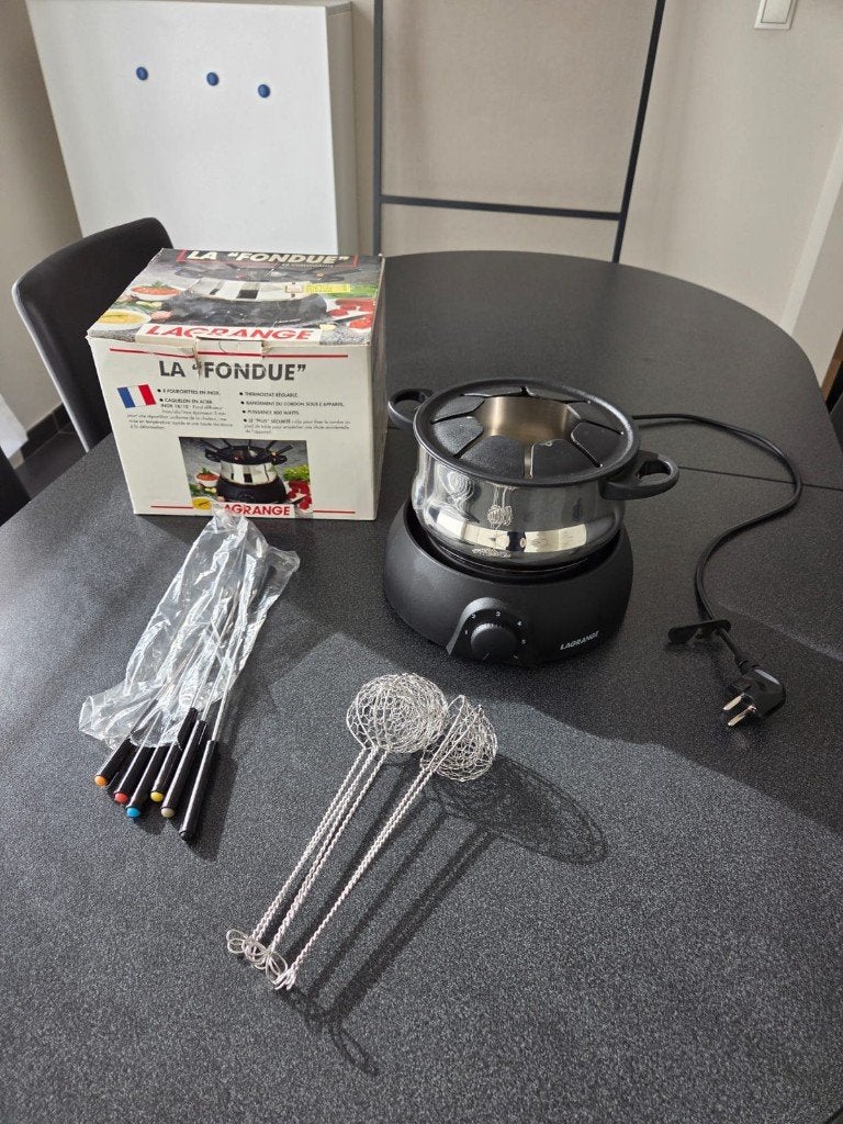 Fondueset Lagrange 6 personen, Electroménager, Fondue, Enlèvement ou Envoi, Utilisé, Électrique, Service à fondue