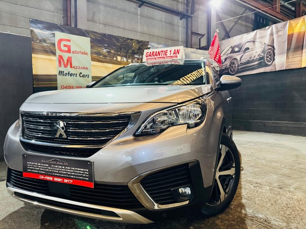 Peugeot 5008 1.5HDI 7 Places Automatique CarPlay Cuir Xénon, Autos, Peugeot, Cuir, Argent ou Gris, Achat, Euro 6