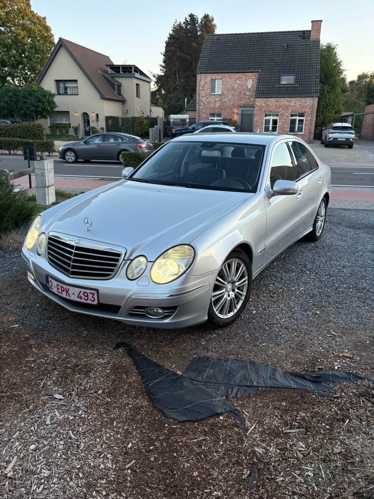 Mercedes e220d, Auto's, Automaat, Achterwielaandrijving, Elektrische ramen, Zwart