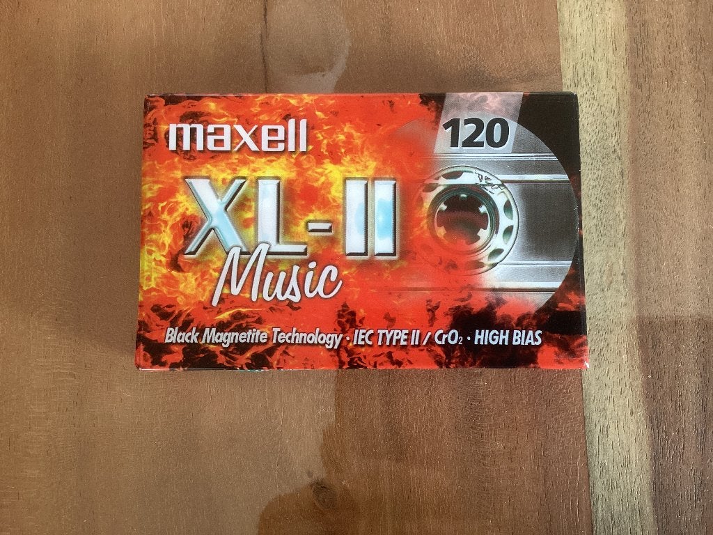 lege muziekcassette Maxell 120 ,IEC type II /CrO2 high bias, CD & DVD, Enlèvement ou Envoi, Neuf, dans son emballage