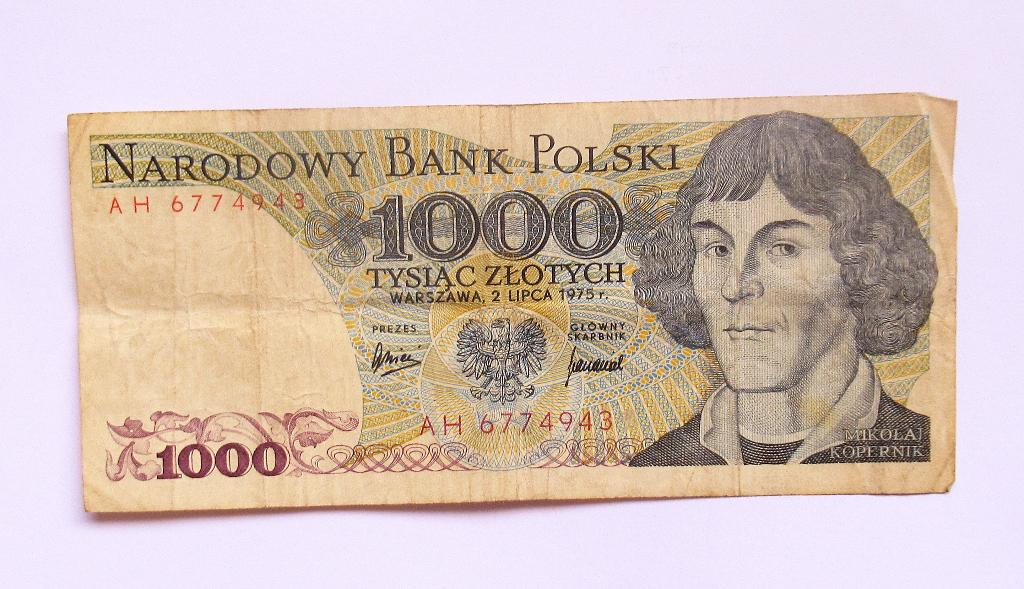 Polen  1.000 Zlotych 1975, Postzegels en Munten, Verzenden, Polen