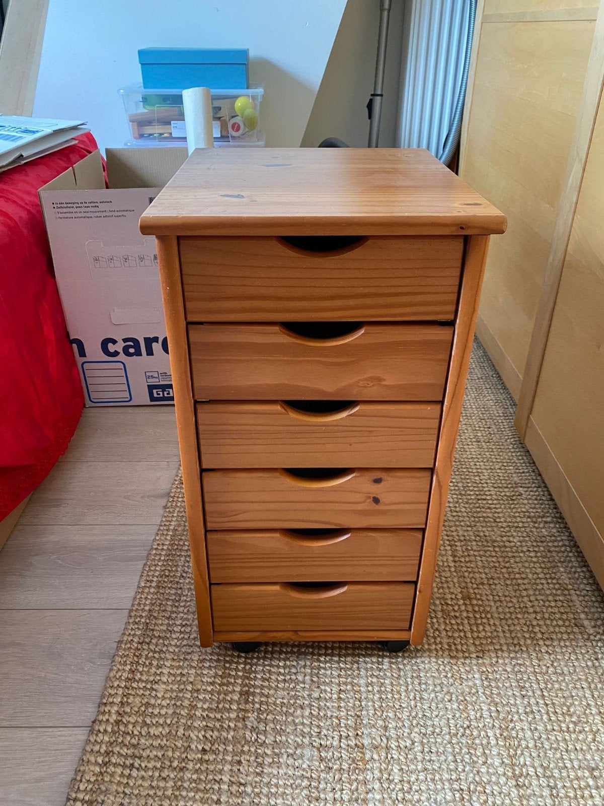houten ladekastje, Huis en Inrichting, Kasten | Ladekasten, Ophalen, Gebruikt