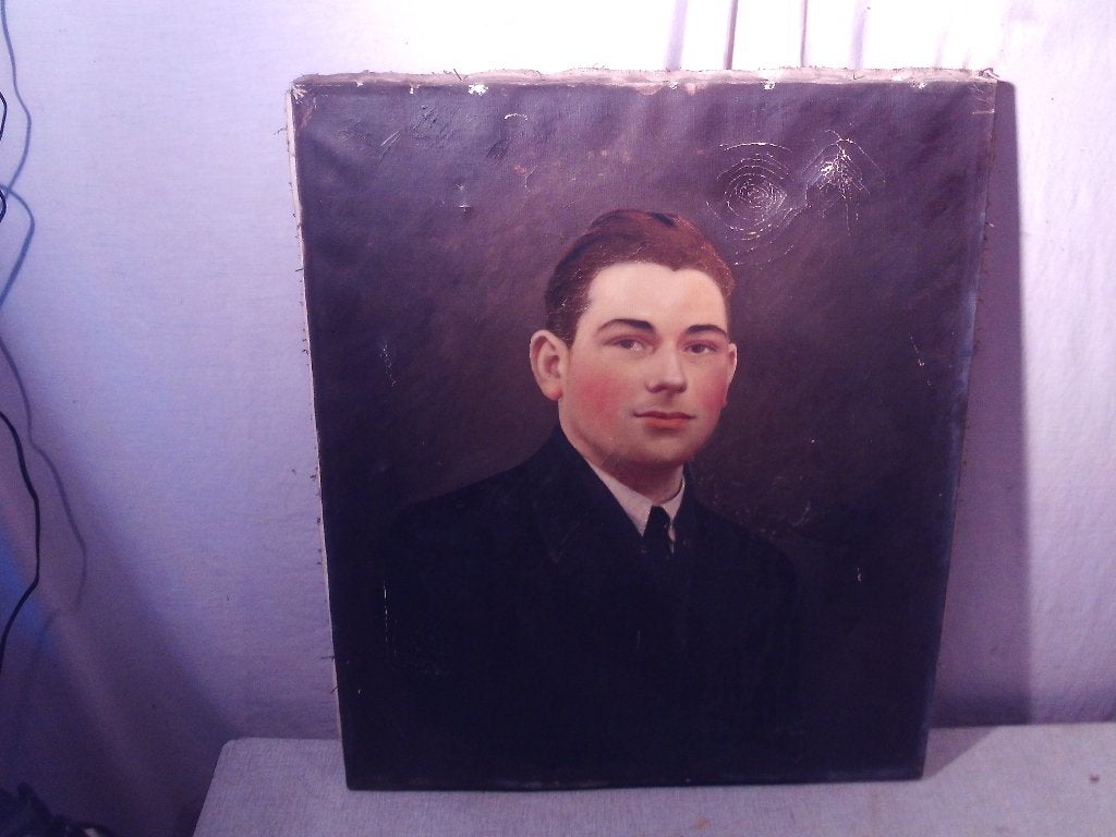 Belle œuvre peinte ancienne « Young Guy » - signée, Antiquités & Art, Portrait ou Personnes, Enlèvement ou Envoi, Peinture à l'huile