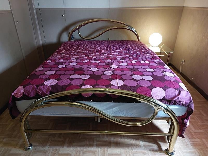 massief koperen bed, Ophalen, Masief, Gebruikt, Overige kleuren