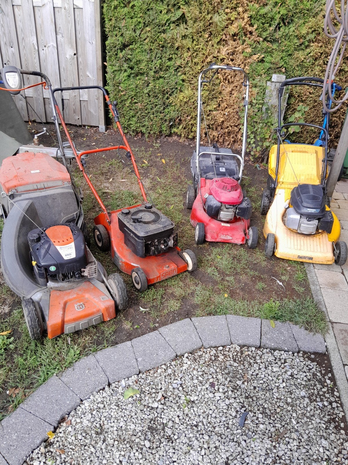 4 grasmaaiers, Jardin & Terrasse, Enlèvement