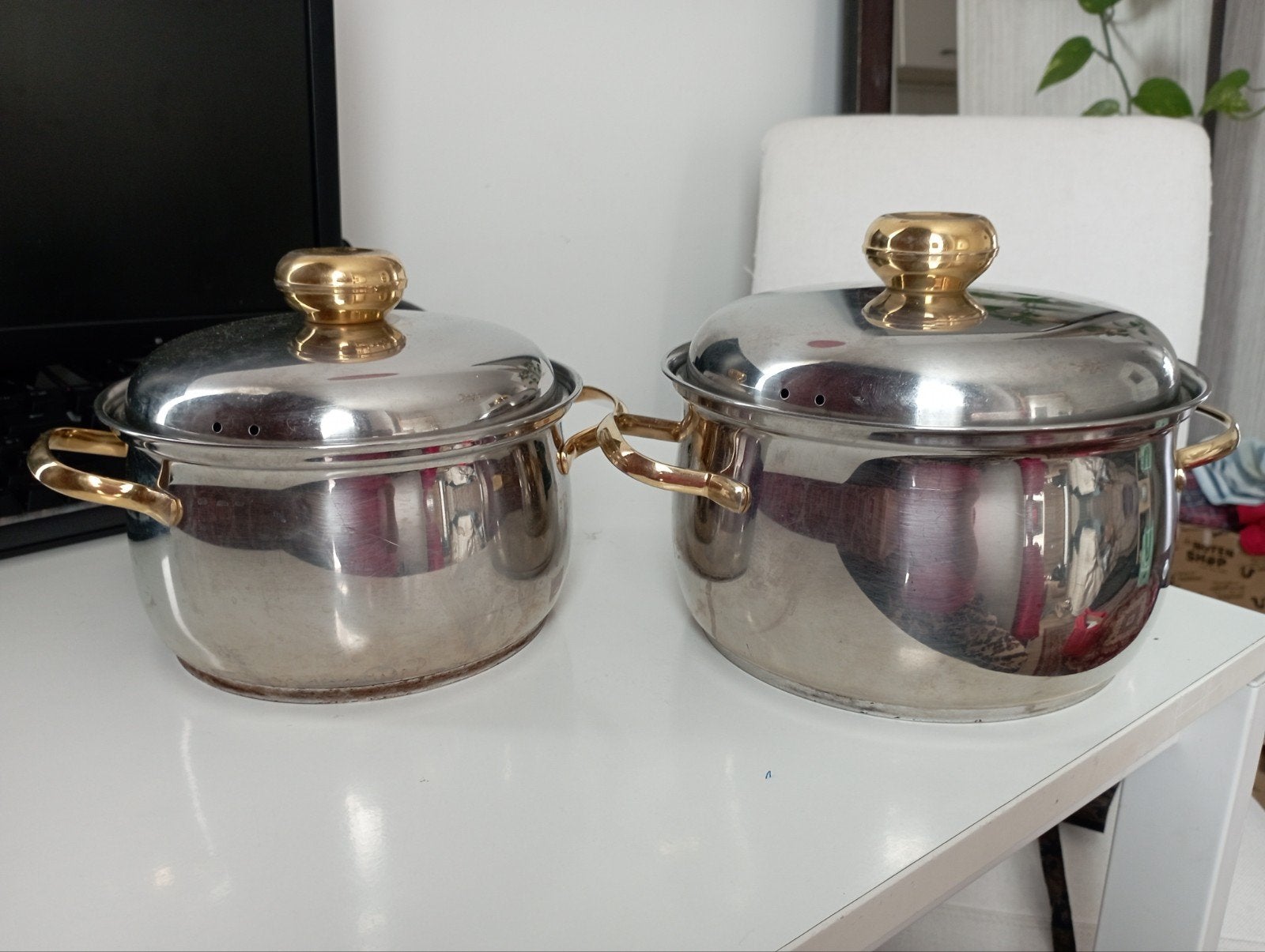 Twee kookpotten, Huis en Inrichting, Geschikt voor inductie, Ophalen