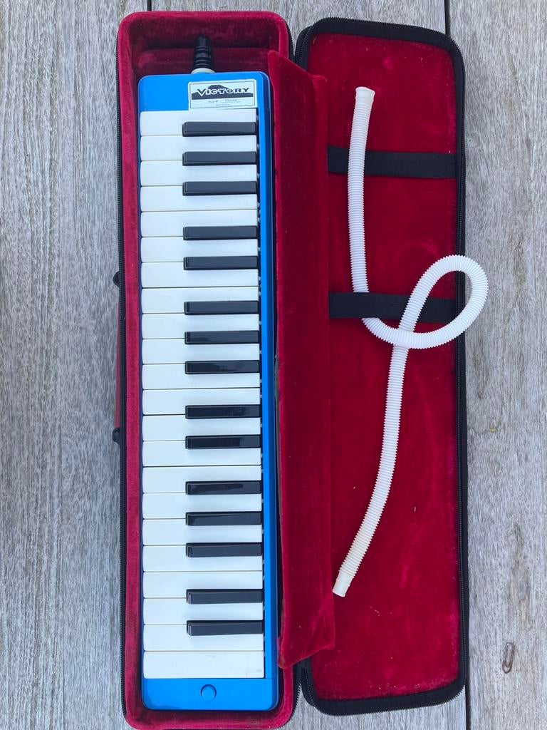 Melodica Victory Blue, Musique & Instruments, Harmonica en do, Chromatique, Avec valise ou boîte, Enlèvement