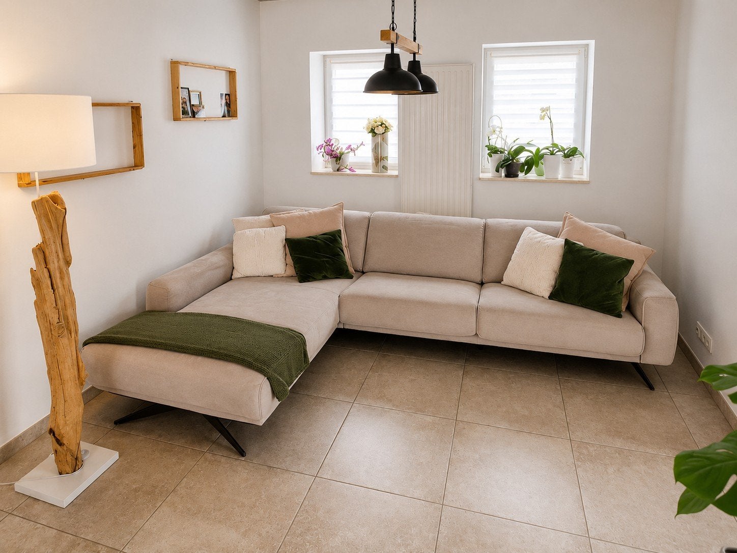 Canapé d'angle avec meridienne – Excellent état, Maison & Meubles, Canapés | Coins salons complets, Enlèvement