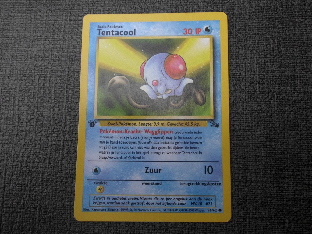 Tentacool - eerste editie, Hobby en Vrije tijd, Verzenden, Zo goed als nieuw, Losse kaart