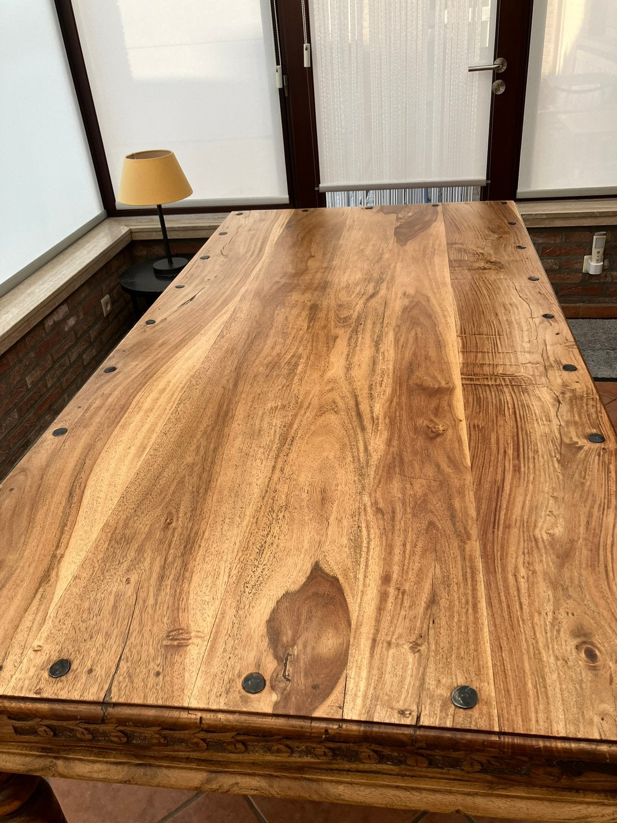 Kolionale tafel, 50 tot 100 cm, Zo goed als nieuw, Vijf personen of meer, 150 tot 200 cm