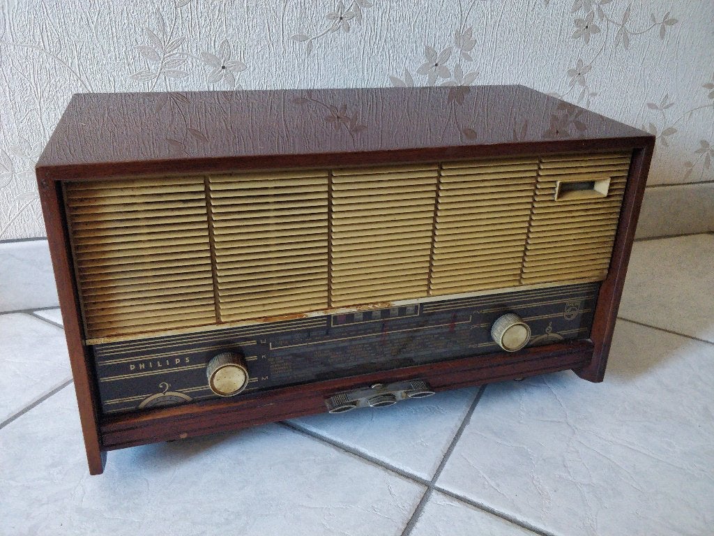 Vintage Philips Radio, Ophalen, Niet werkend, Radio