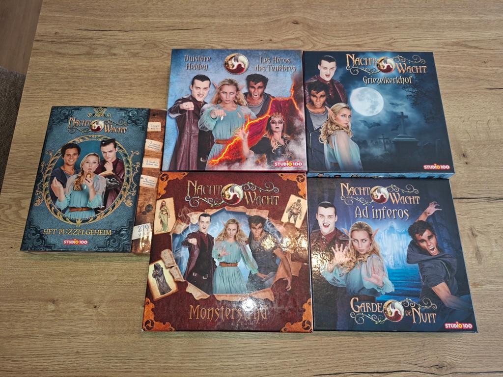 5 spellen nachtwacht- studio 100, Hobby en Vrije tijd, Ophalen