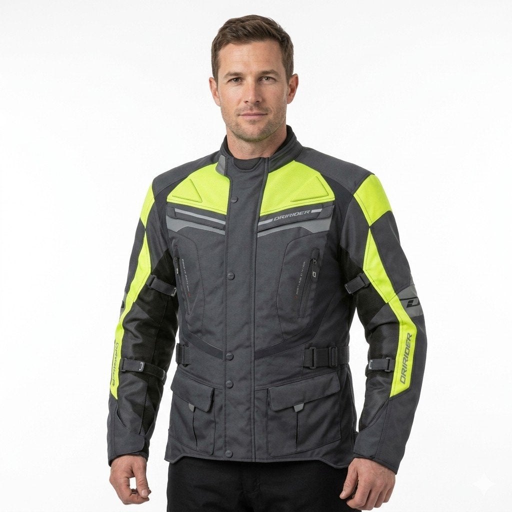 veste de Moto textile cordura 600D neuf CE protecteurs, Motos, Envoi, Neuf, avec ticket, Manteau | tissu