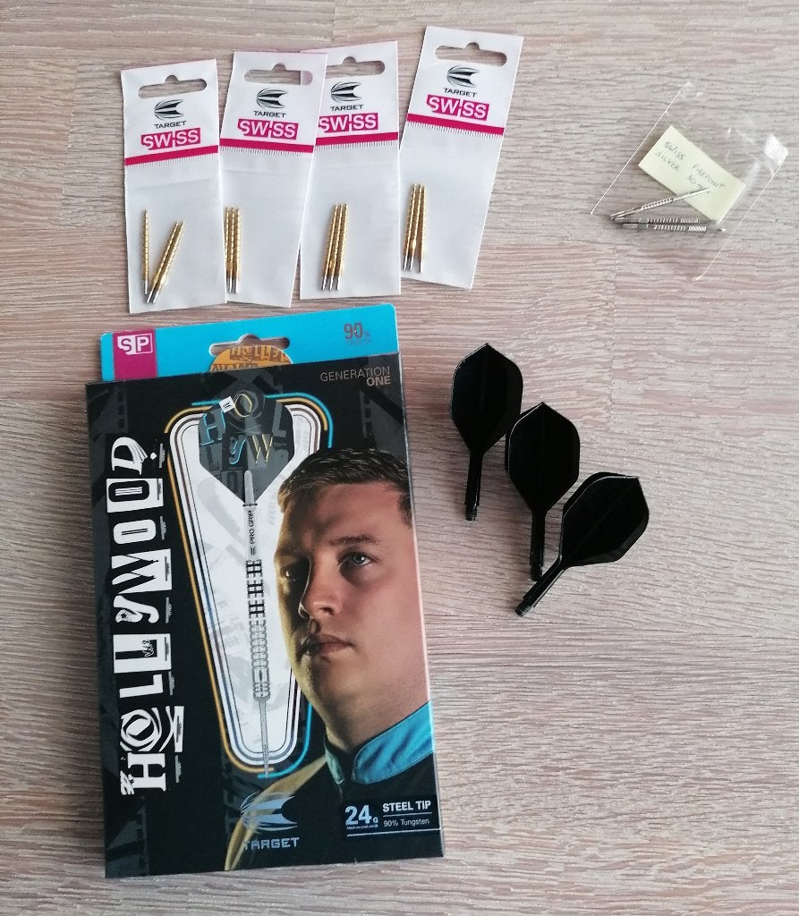 Target Chris Dobey Swiss Point 90% One Generation 24 gram., Ophalen of Verzenden, Zo goed als nieuw, Pijlen