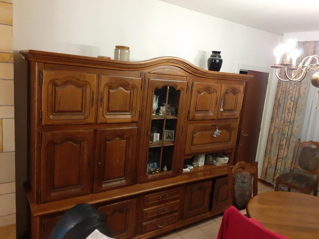 Complete eetkamer kast tafel zes stoelen, Enlèvement