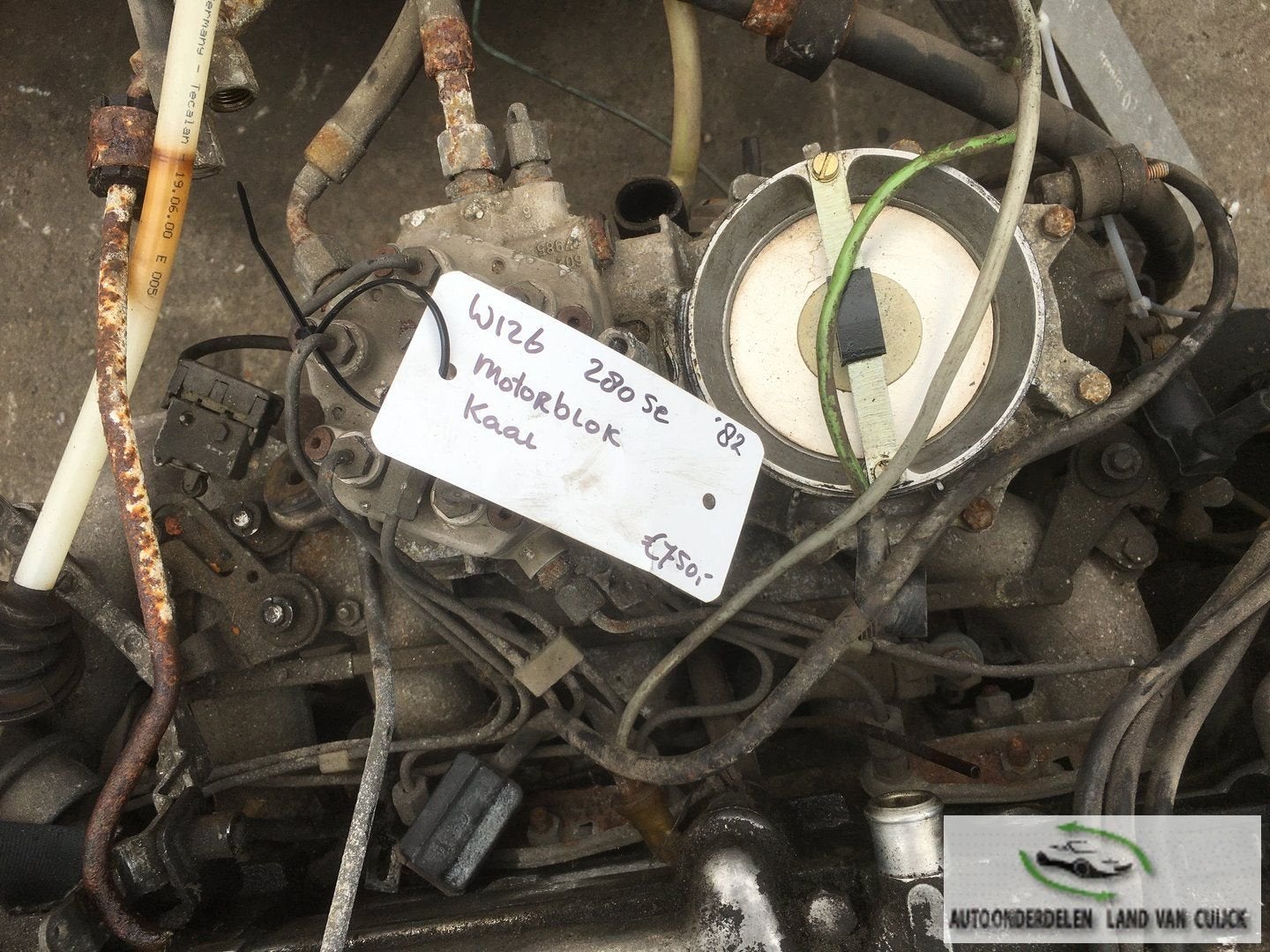 Mercedes W126 280se 1982 Motorblok Kaal, -, -, Enlèvement, Utilisé